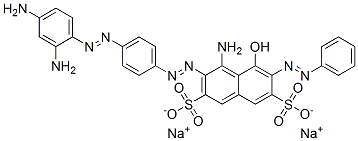 CAS#: 68877-33-8， Disodium 4-Amino-3-[[4-[(2,4-Diaminophenyl)Azo]Phenyl]Azo]-5-Hydroxy-6-(Phenylazo)Naphthalene-2,7-Disulphonate