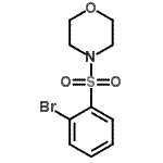 structure of CAS# 688798-57-4, 4-[(2-Bromophenyl)sulfonyl]morpholine;4-(2-Bromobenzenesulfonyl)morpholine;4-(2-Bromophenylsulfonyl)morpholine;4-[(2-Bromophenyl)sulphonyl]morpholine