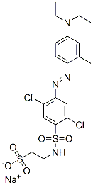 CAS 登录号：68959-16-0， 2-[[[2,5-二氯-4-[[4-(二乙基氨基)-2-甲基苯基]偶氮]苯基]磺酰基]氨基]乙烷磺酸钠
