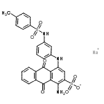 CAS#: 69008-24-8， Sodium 1-amino-4-[(3-{[(4-methylphenyl)sulfonyl]amino}phenyl)amino]-9,10-dioxo-9,10-dihydro-2-anthracenesulfonate