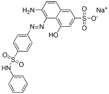 CAS 登录号：69029-99-8， 6-氨基-5-[(4-苯胺基磺酰基苯基)偶氮]-4-羟基萘-2-磺酸钠