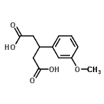 结构式 CAS# 69061-62-7, 3-(3-甲氧基苯基)戊烷二酸
