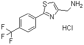 CAS 登录号：690632-10-1， 1-{2-[4-(三氟甲基)苯基]-1,3-噻唑-4-基}甲胺盐酸盐(1:1)
