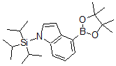 结构式 CAS# 690632-17-8, 1-(三异丙基硅烷基)-1H-吲哚-4-硼酸频哪醇酯