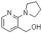 structure of CAS# 690632-85-0, [2-(1-Pyrrolidinyl)-3-pyridinyl]methanol;(2-pyrrolidinyl-3-pyridyl)methan-1-ol;MFCD05664425