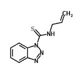 structure of CAS# 690634-06-1, N-Allyl-1H-benzotriazole-1-carbothioamide;benzotriazolyl(prop-2-enylamino)methane-1-thione;MFCD05149230;N- -1H-BENZOTRIAZOLE-1-CARBO&