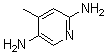 structure of CAS# 6909-93-9, 4-Methyl-2,5-Pyridinediamine;(6-Amino-4-Methyl-Pyridin-1-Ium-3-Yl)Amine;Zinc02585535