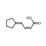 CAS#: 690966-00-8， (2Z)-4-Cyclopentylidene-2-butenoic acid