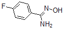 结构式 CAS# 69113-32-2, (Z)-4-氟-N'-羟基-苯甲脒