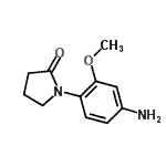结构式 CAS# 69132-30-5, 1-(4-氨基-2-甲氧基苯基)-2-吡咯烷酮