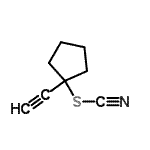 CAS 登录号：69166-09-2， 1-乙炔基环戊基硫氰酸酯