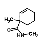 CAS 登录号：69216-88-2， N,1-二甲基-2-环己烯-1-甲酰胺