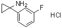 结构式 CAS# 692737-66-9, 1-(3-氟苯基)环丙胺盐酸盐(1:1)