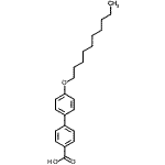 结构式 CAS# 69367-32-4, 4'-(癸基氧基)-4-联苯基羧酸