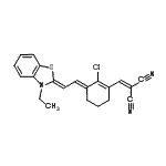 CAS 登录号：69415-11-8， ({(3E)-2-氯-3-[(2Z)-2-(3-乙基-1,3-苯并噻唑-2(3H)-亚基)亚乙基]-1-环己烯-1-基}亚甲基)丙二腈