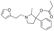 CAS 登录号：69552-10-9， 1-[2-(2-呋喃基)乙基]-2-甲基-3-苯基吡咯烷-3-醇丙酸酯