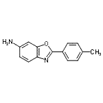 structure of CAS# 69657-63-2, 2-(4-Methylphenyl)-1,3-benzoxazol-6-amine;2-(4-methylphenyl)-1,3-benzoxazol-6-amine;MFCD00445925