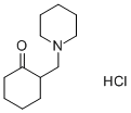结构式 CAS# 6966-09-2, 2-(哌啶基甲基)-1-环己酮盐酸盐