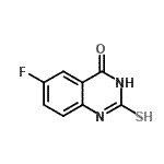 structure of CAS# 69661-42-3, 6-Fluoro-2-thioxo-2,3-dihydro-4(1H)-quinazolinone;6-fluoro-2-sulfanyl-3,4-dihydroquinazolin-4-one;MFCD09041760