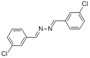 structure of CAS# 6971-97-7, 3,3'-Dichlorobenzylideneazine;1-(3-Chlorophenyl)-N-[(3-Chlorophenyl)Methyleneamino]Methanimine;(E)-(3-Chlorobenzylidene)-[(3-Chlorobenzylidene)Amino]Amine;(3-Chlorobenzylidene)-[(3-Chlorobenzylidene)Amino]Amine