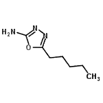 CAS 登录号：69741-93-1， 5-戊基-1,3,4-恶二唑-2-胺