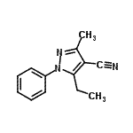 CAS#: 698366-96-0， 5-Ethyl-3-methyl-1-phenyl-1H-pyrazole-4-carbonitrile