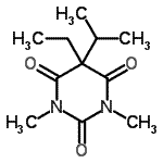 CAS 登录号：69855-52-3， 5-乙基-5-异丙基-1,3-二甲基-2,4,6(1H,3H,5H)-嘧啶三酮