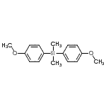 structure of CAS# 69983-36-4, Bis(4-methoxyphenyl)(dimethyl)silane;Bis(4-methyloxyphenyl)dimethylsilane