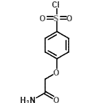 structure of CAS# 69986-21-6, 4-(2-Amino-2-oxoethoxy)benzenesulfonyl chloride;2-[4-(chlorosulfonyl)phenoxy]acetamide;4-(2-amino-2-oxoethoxy)benzenesulfonyl chloride;4-Carbamoylmethoxy-benzenesulfonyl chloride