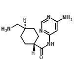 CAS 登录号：700343-20-0， 4-(氨基甲基)-N-(6-氨基嘧啶-4-基)环己烷-1-甲酰胺