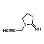 CAS 登录号：701191-98-2， 3-(2-丙炔-1-基)-1,3-噻唑烷-2-亚胺