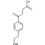 结构式 CAS# 7028-68-4, 4-[4-(乙硫基)苯基]-4-氧代丁酸