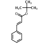 structure of CAS# 7042-36-6, 2-Methyl-2-propanyl (2E)-3-phenylacrylate;2-Propenoic acid, 3-phenyl-, 1,1-dimethylethyl ester;3-Phenyl-acrylic acid tert-butyl ester;3-Phenyl-<wbr>acrylic a<wbr>cid tert-<wbr>butyl est<wbr>er; (Zint<wbr>säure-ter<wbr>t-butyles<wbr>ter); (TE<wbr>RT-BUTYL-<wbr>CINNAMATE)