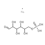 结构式 CAS# 70442-25-0, 己糖,6-(磷酸二氢酯),钠盐(1:1)
