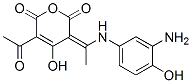 CAS 登录号：70466-83-0， 5-乙酰基-3-[1-[(3-氨基-4-羟基苯基)氨基]亚乙基]-4-羟基-2H-吡喃-2,6(3H)-二酮