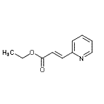 结构式 CAS# 70526-11-3, 乙基(2E)-3-(2-吡啶基)丙烯酸酯