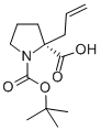结构式 CAS# 706806-59-9, 叔丁氧羰基-(S)-<alpha>-烯丙基-脯氨酸