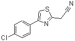 结构式 CAS# 7072-94-8, [4-(4-氯苯基)-1,3-噻唑-2-基]乙腈