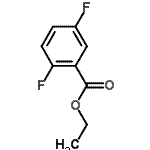 结构式 CAS# 708-25-8, 乙基2,5-二氟苯甲酸酯
