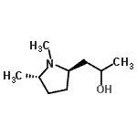 CAS 登录号：709031-77-6， 1-[(2R,5S)-1,5-二甲基-2-吡咯烷基]-2-丙醇