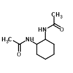 structure of CAS# 70924-78-6, N,N'-1,2-Cyclohexanediyldiacetamide;Acetamide, N,N'-1,2-cyclohexanediylbis-, cis-;Acetamide, N,N'-1,2-cyclohexanediylbis-, trans-;cis-1,2-Diacetamidocyclohexane