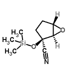 CAS 登录号：709674-10-2， (1R,2R,5S)-2-[(三甲基硅烷基)氧基]-6-氧杂双环[3.1.0]己烷-2-甲腈