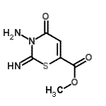 CAS#: 710285-99-7， Methyl 3-amino-2-imino-4-oxo-3,4-dihydro-2H-1,3-thiazine-6-carboxylate