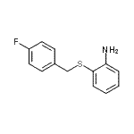 CAS 登录号：710292-49-2， 2-[(4-氟苄基)硫基]苯胺
