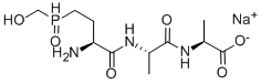 structure of CAS# 71048-99-2, Bialaphos Sodium Salt;Sodium 2-[2-[[2-Amino-4-(Hydroxy-Methyl-Phosphoryl)Butanoyl]Amino]Propanoylamino]Propanoate;Sodium 2-[[2-[[2-Amino-4-(Hydroxy-Methylphosphoryl)-1-Oxobutyl]Amino]-1-Oxopropyl]Amino]Propanoate;Sodium 2-[2-[[2-Amino-4-(Hydroxy-Methyl-Phosphoryl)Butanoyl]Amino]Propanoylamino]Propionate