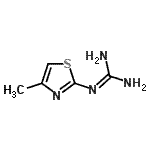 CAS 登录号：7120-01-6， 2-(4-甲基-1,3-噻唑-2-基)胍