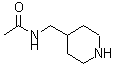 结构式 CAS# 71207-33-5, N-(4-哌啶基甲基)乙酰胺