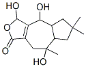 CAS 登录号：71305-94-7， 4,4a,5,6,7,7a,8,9-八氢-3,4,8-三羟基-6,6,8-三甲基薁并[5,6-c]呋喃-1(3H)-酮
