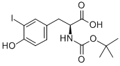 结构式 CAS# 71400-63-0, N-[(1,1-二甲基乙氧基)羰基]-3-碘-L-酪氨酸