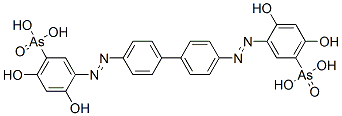 CAS#: 7145-97-3， 4,4'-Bis((5-Arsono-2,4-Dihydroxyphenyl)Diazenyl)-1,1'-Biphenyl